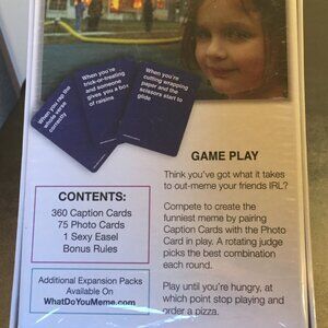 Adult Game: What Do You Meme? Card Game New Unopened Box